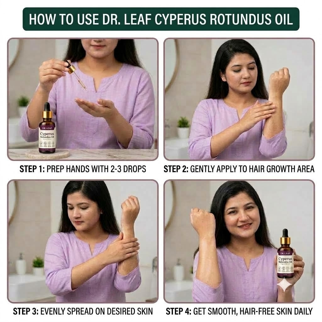 DR. LEAF Cyperus Rotundus Oil | Nagarmotha Root Oil