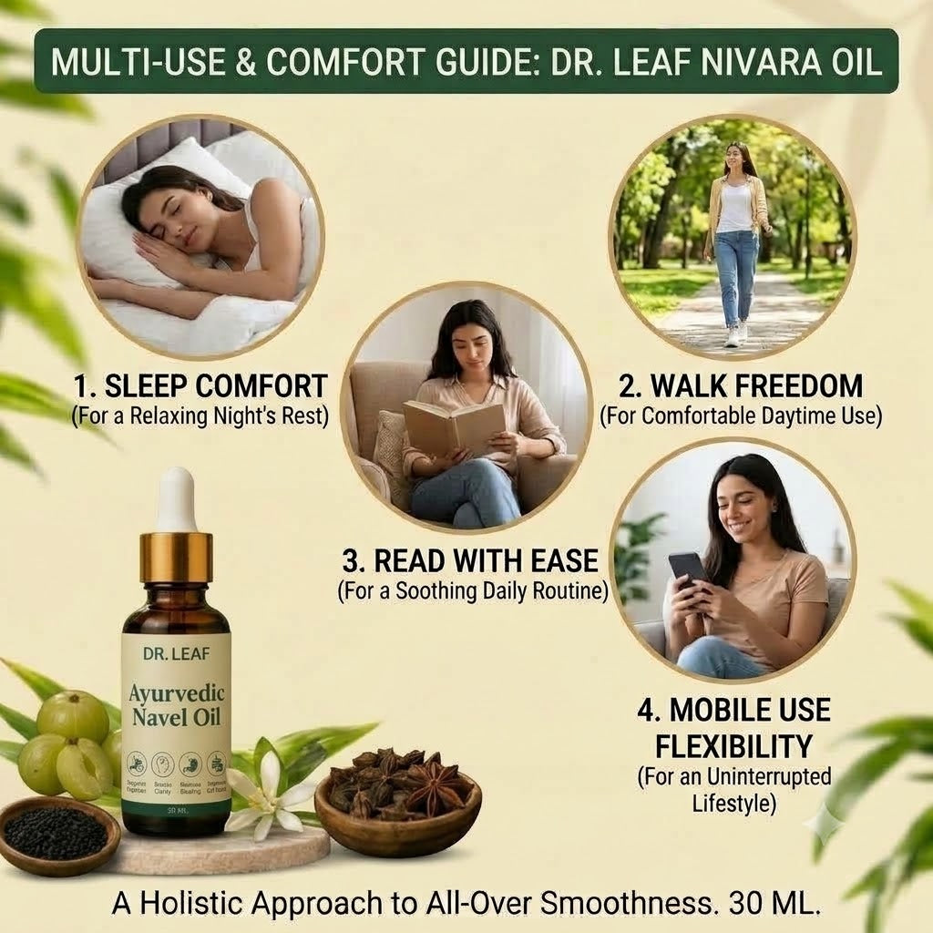DR. LEAF Ayurvedic Nabhi Oil | Health Support