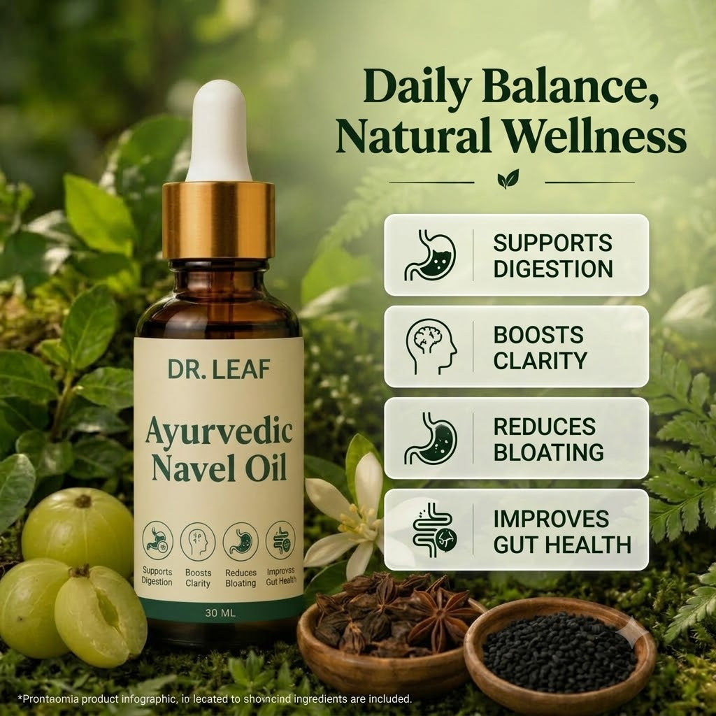 DR. LEAF Ayurvedic Nabhi Oil | Health Support