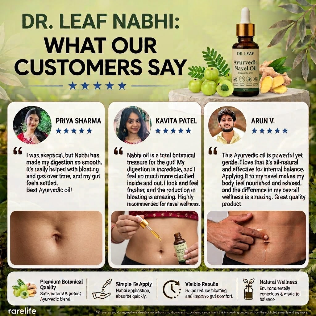 DR. LEAF Ayurvedic Nabhi Oil | Health Support