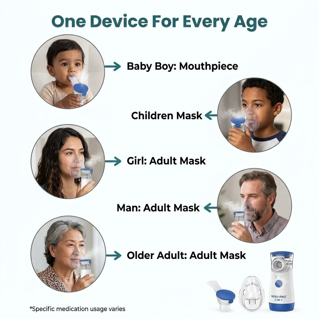 Dr. Leaf 2-in-1 Portable Mesh Nebulizer & Facial Steamer
